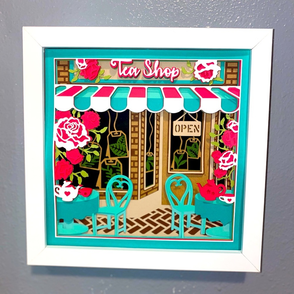 3D Tea Shop Shadowbox - Picture 7 of 9
